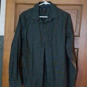 Like new stretch slim fit black button down